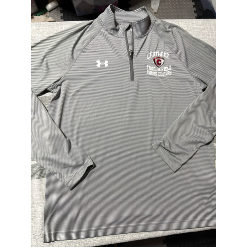 Under Armour Carthage Track Field Cross Country 1/4 Zip‎ Pullover Mens LG